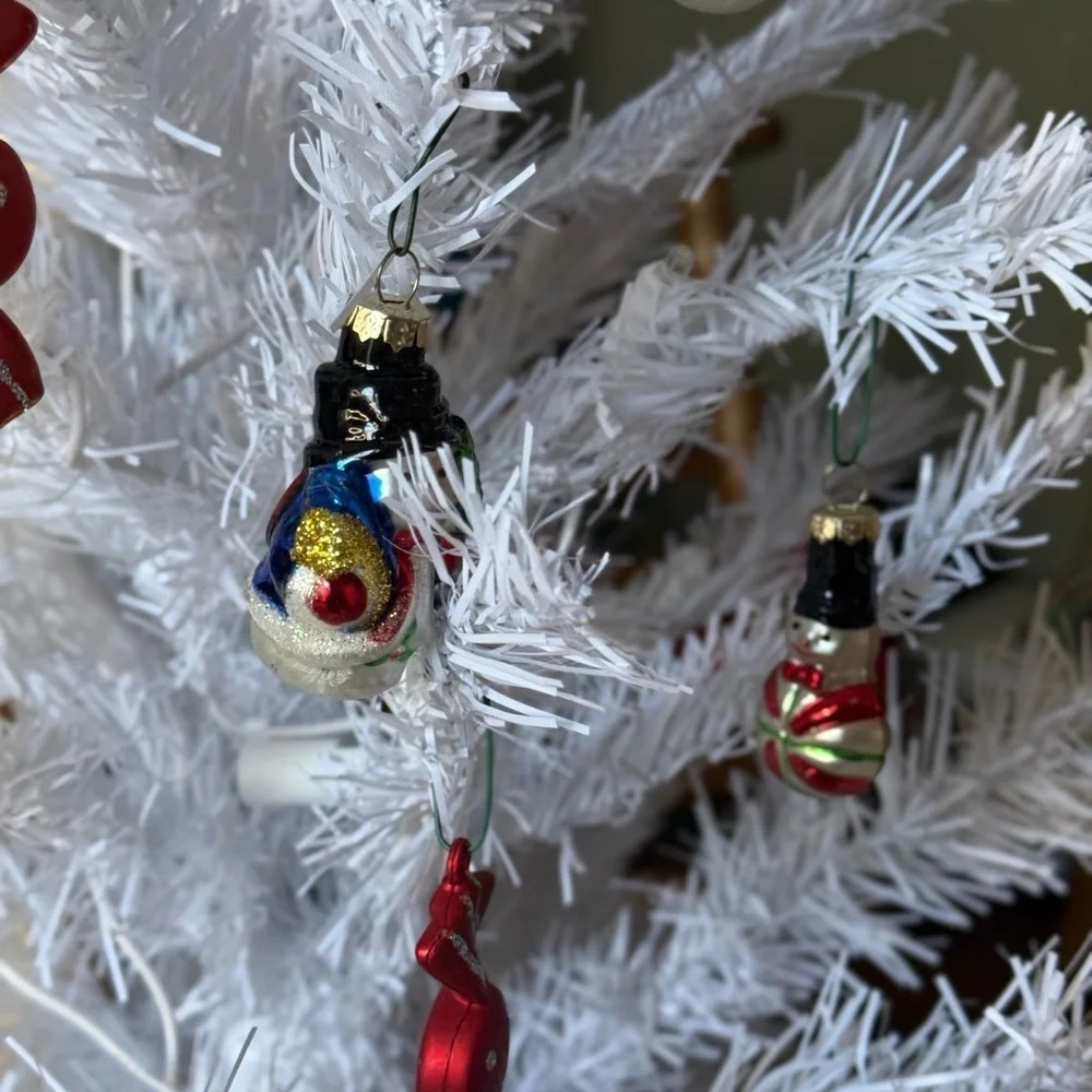 Vintage 1986 Christmas Candy Cane Nutcracker Santa Clause Ornament Set of 26